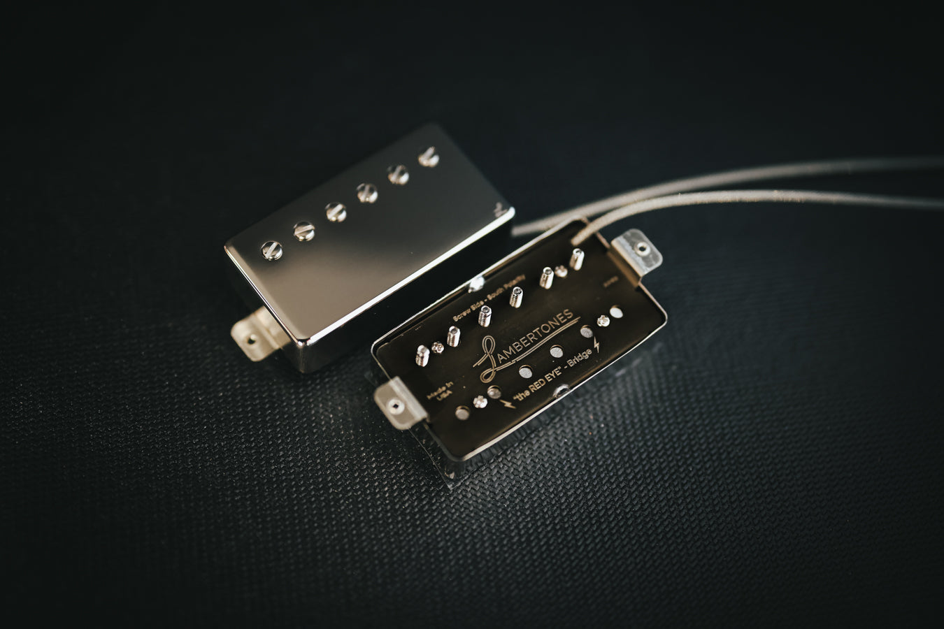 Take your tone to 11 with the Lambertones Red Eye humbucker set